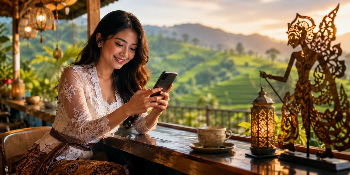 Pengguna menikmati promosi eksklusif arjuna189 melalui smartphone dengan antarmuka responsif